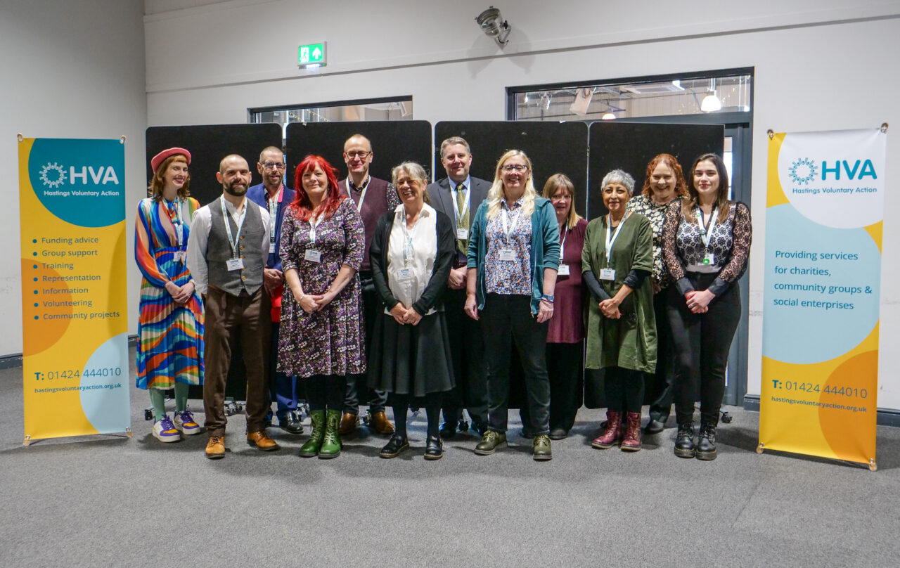 HVA staff team, all standing in a group, having their photo taken
