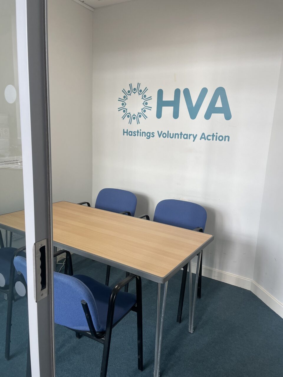 HVA meeting room with table and 4 chairs